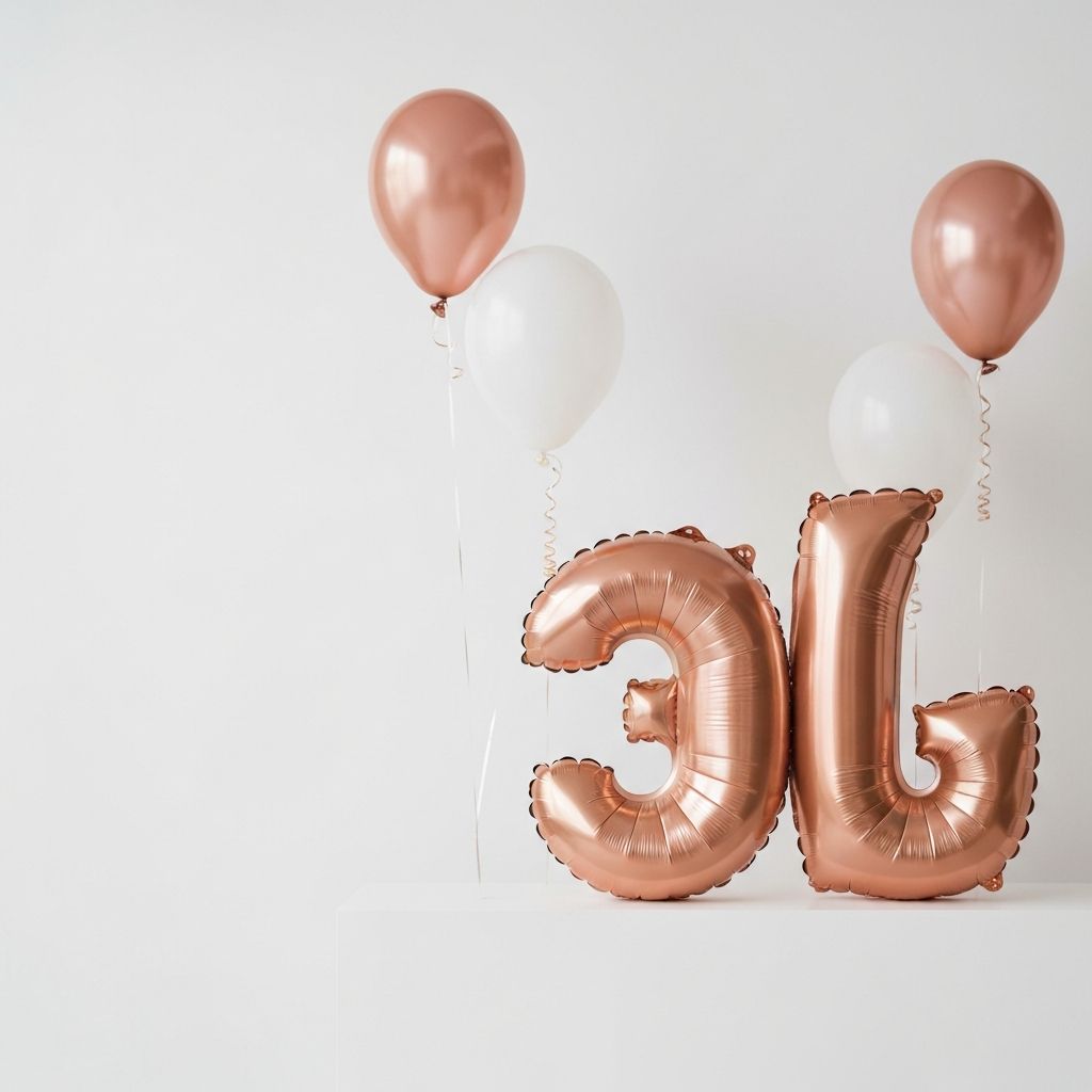 Personalisierte Zahlen-Ballon Dekoration