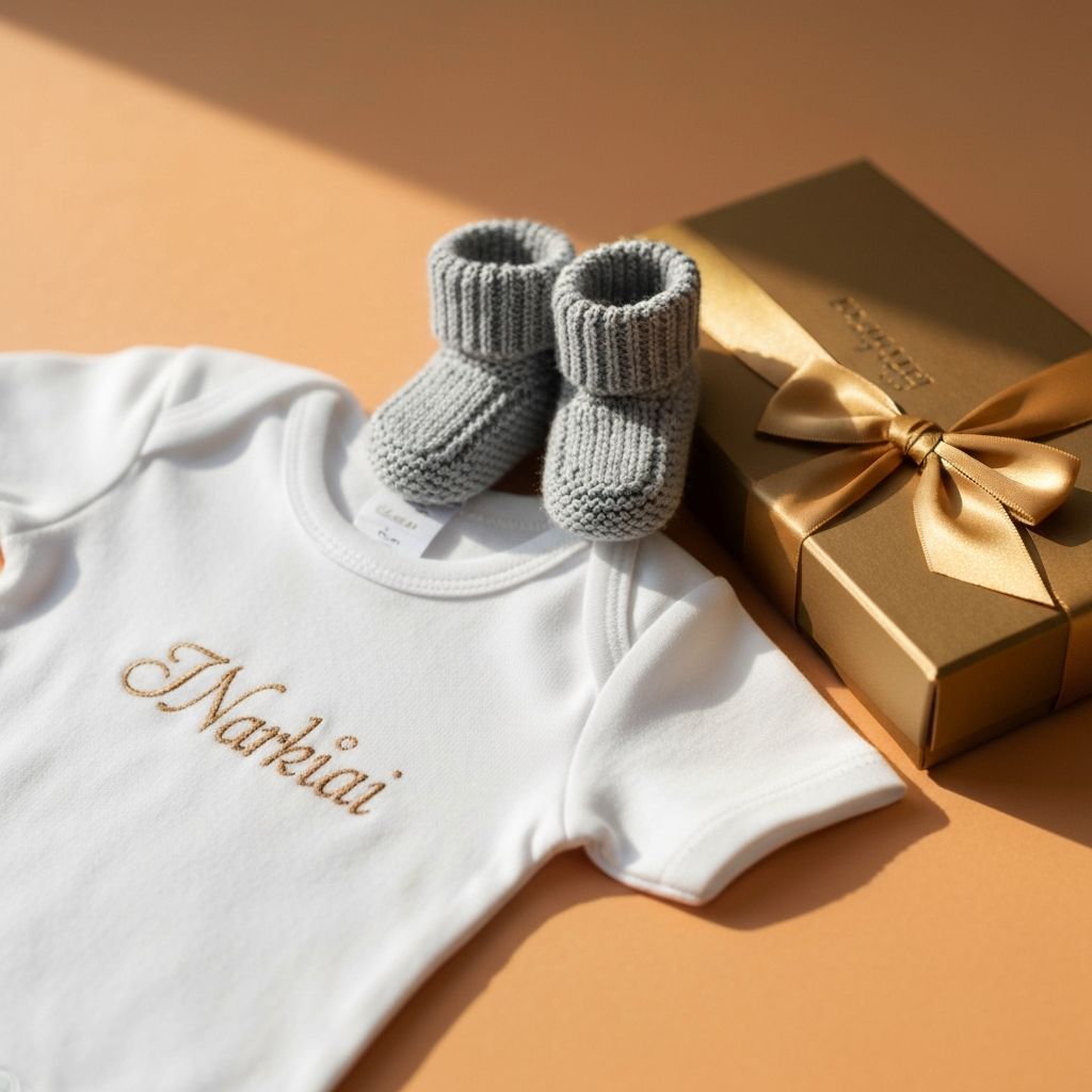 Personalisierte Babykleidung im Premium-Geschenkset