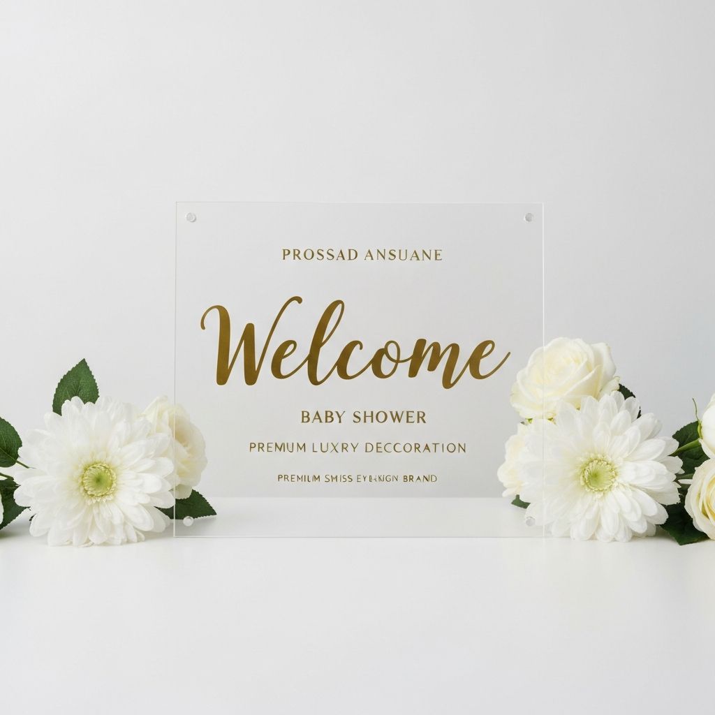 Personalisiertes Acryl-Willkommensschild